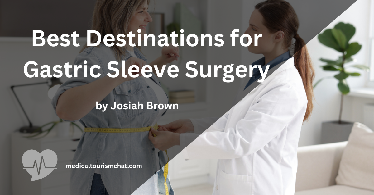 Doctor measuring a patient before gastric sleeve surgery abroad